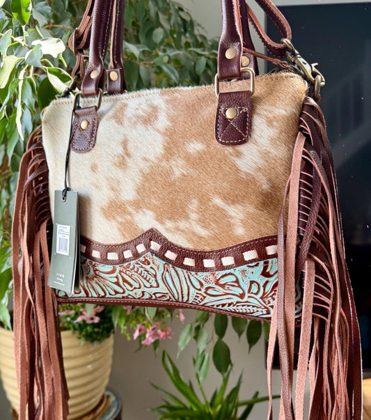 MYRA Brown freckles Concealed Carry Bag S-3348