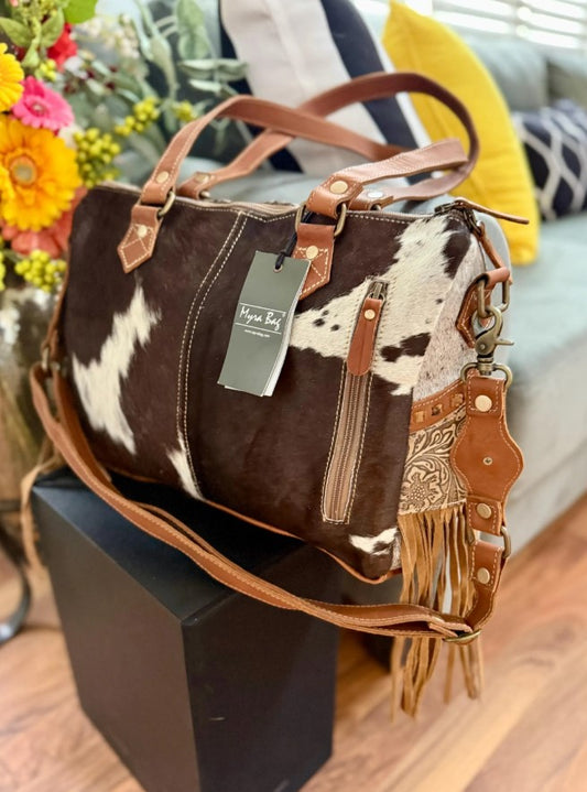 MYRA Laredo Hand-Tooled Concealed Carry Bag