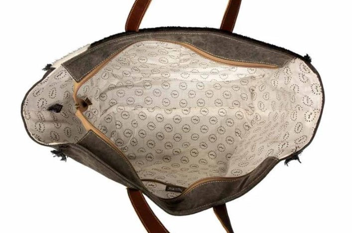MYRA Cartwright Hand-Tooled Weekender Bag