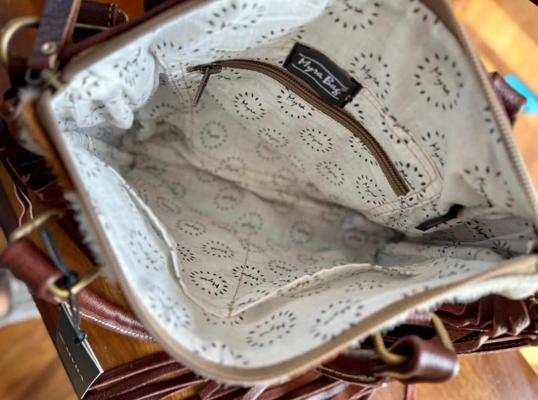 MYRA Brown freckles Concealed Carry Bag