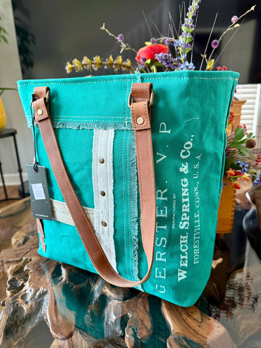 MYRA Countryside Connections Patchwork Tote Bag
