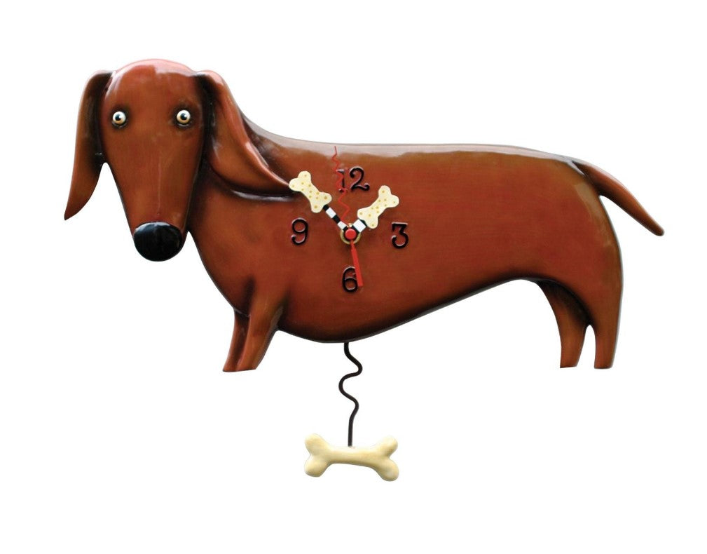 Oscar the Weiner Dog Clock