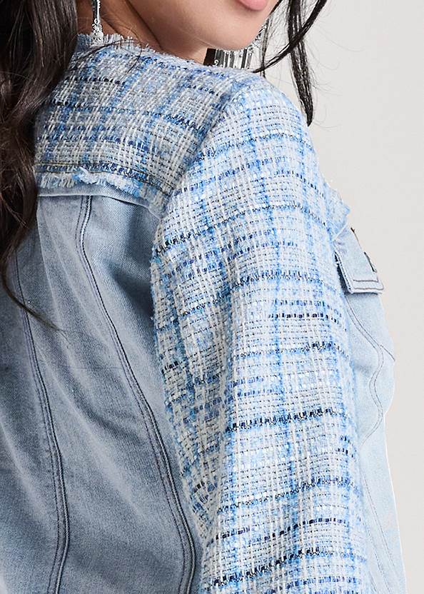 Tweed Denim Jacket, sizes 6-18