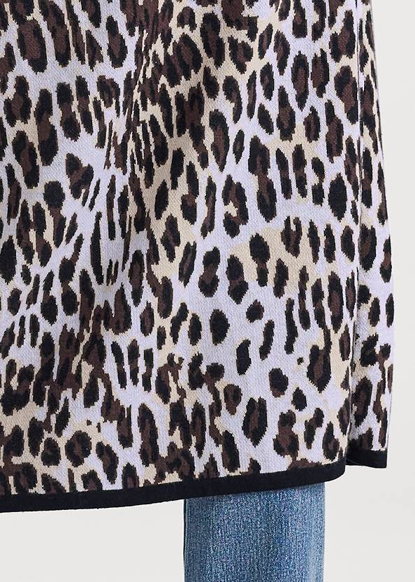 Snow Leopard Print Duster