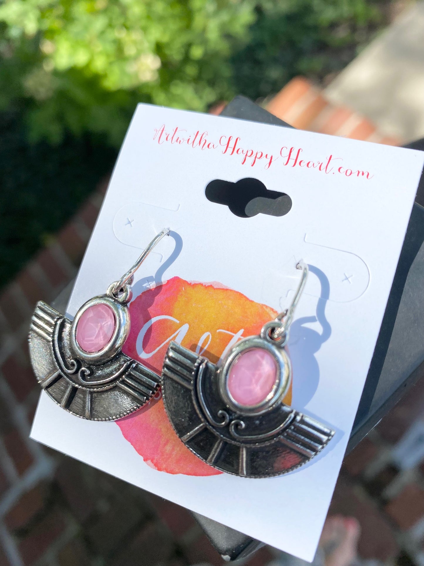 Copy of Drop Earrings with Pink Swarovski Crystal by Andrea Nieto Jewels