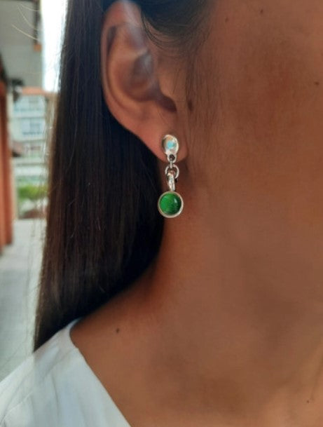 Black Tenerife Silver Earrings by Andrea Nieto Jewels