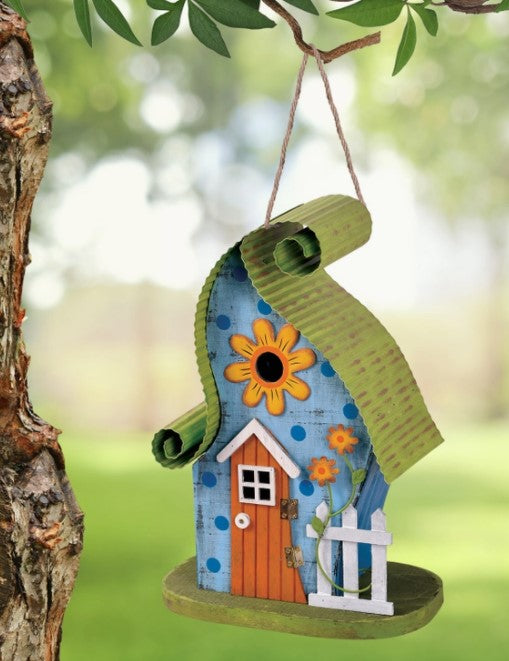 Enchanted Sunflower Bird House ~ Hand Crafted
