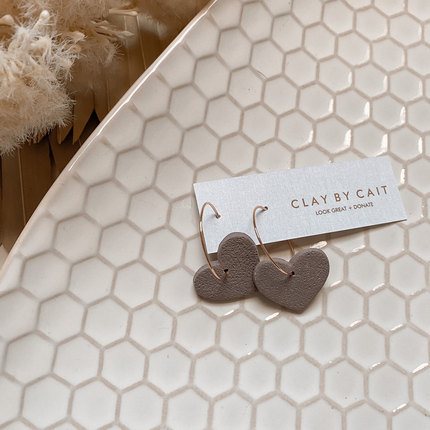 Clay by Cait ~ The Love Hoop in Amethyst or Blush