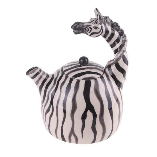 Handmade Zebra Teapot
