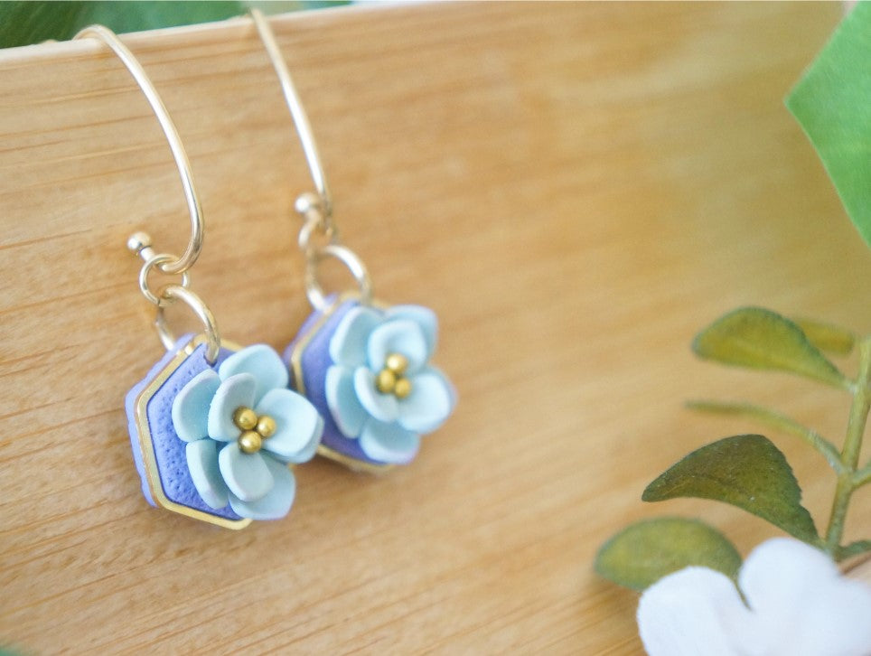 La Selva Earrings - Sea Shore ~ by Colourful Blossom