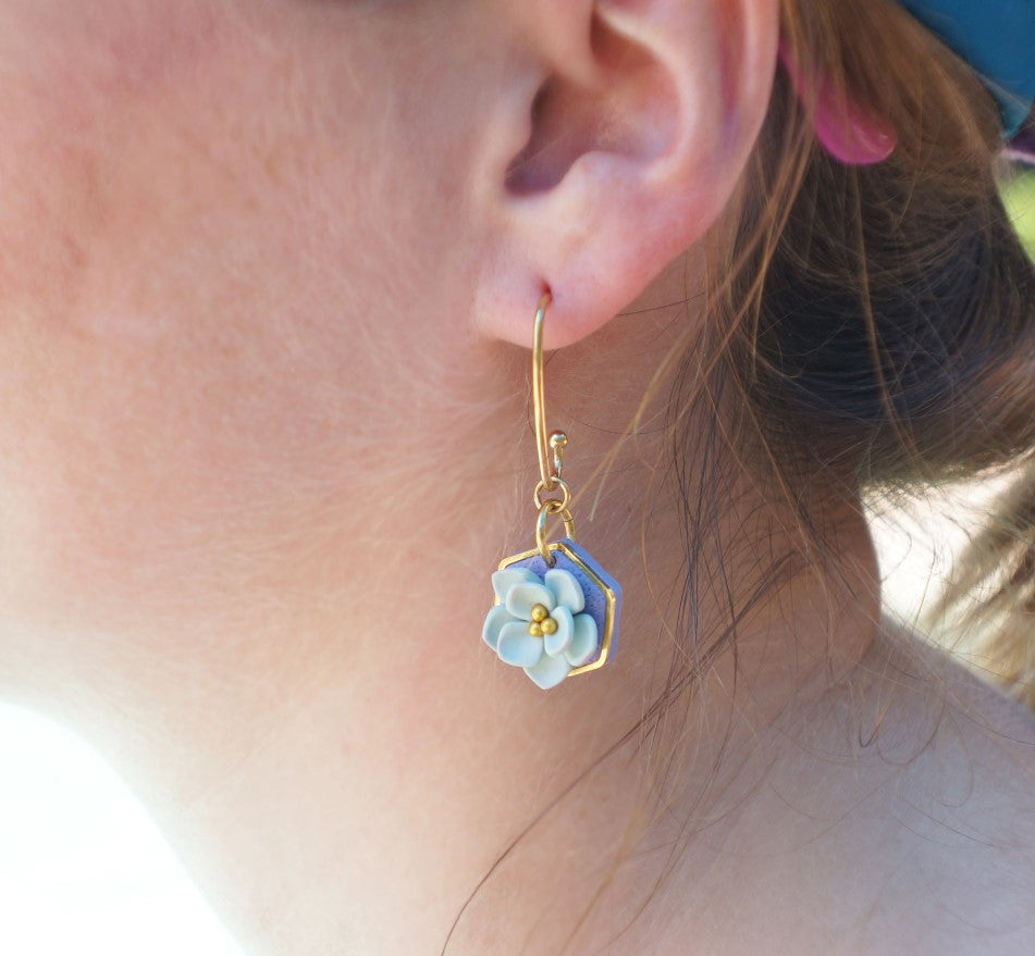 La Selva Earrings - Sea Shore ~ by Colourful Blossom