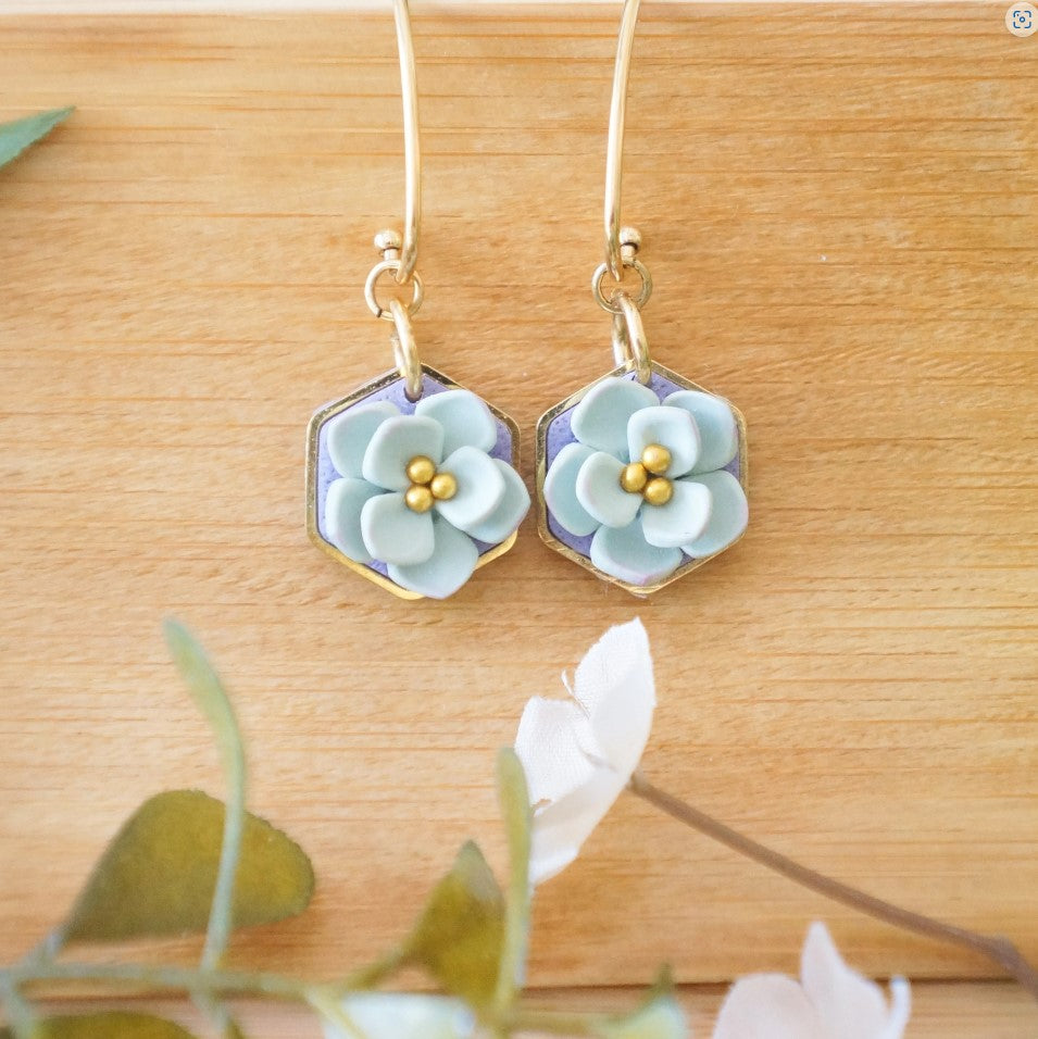 La Selva Earrings - Sea Shore ~ by Colourful Blossom