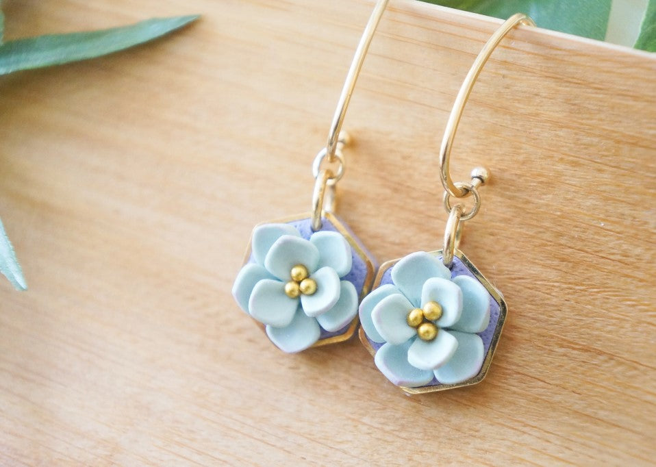 La Selva Earrings - Sea Shore ~ by Colourful Blossom