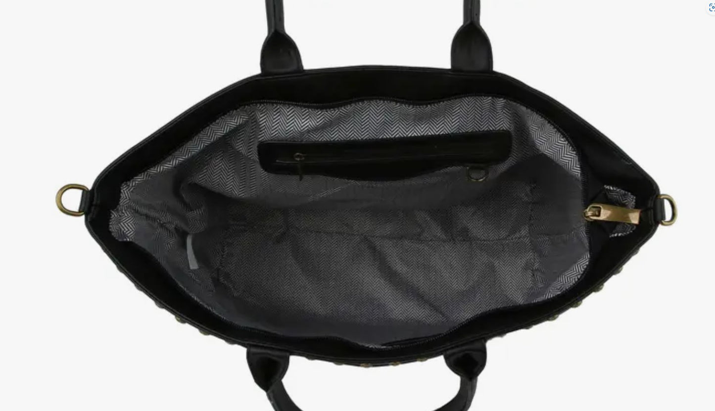Velvet Large Ladies Tote - Shoulder Bag, 3 color options
