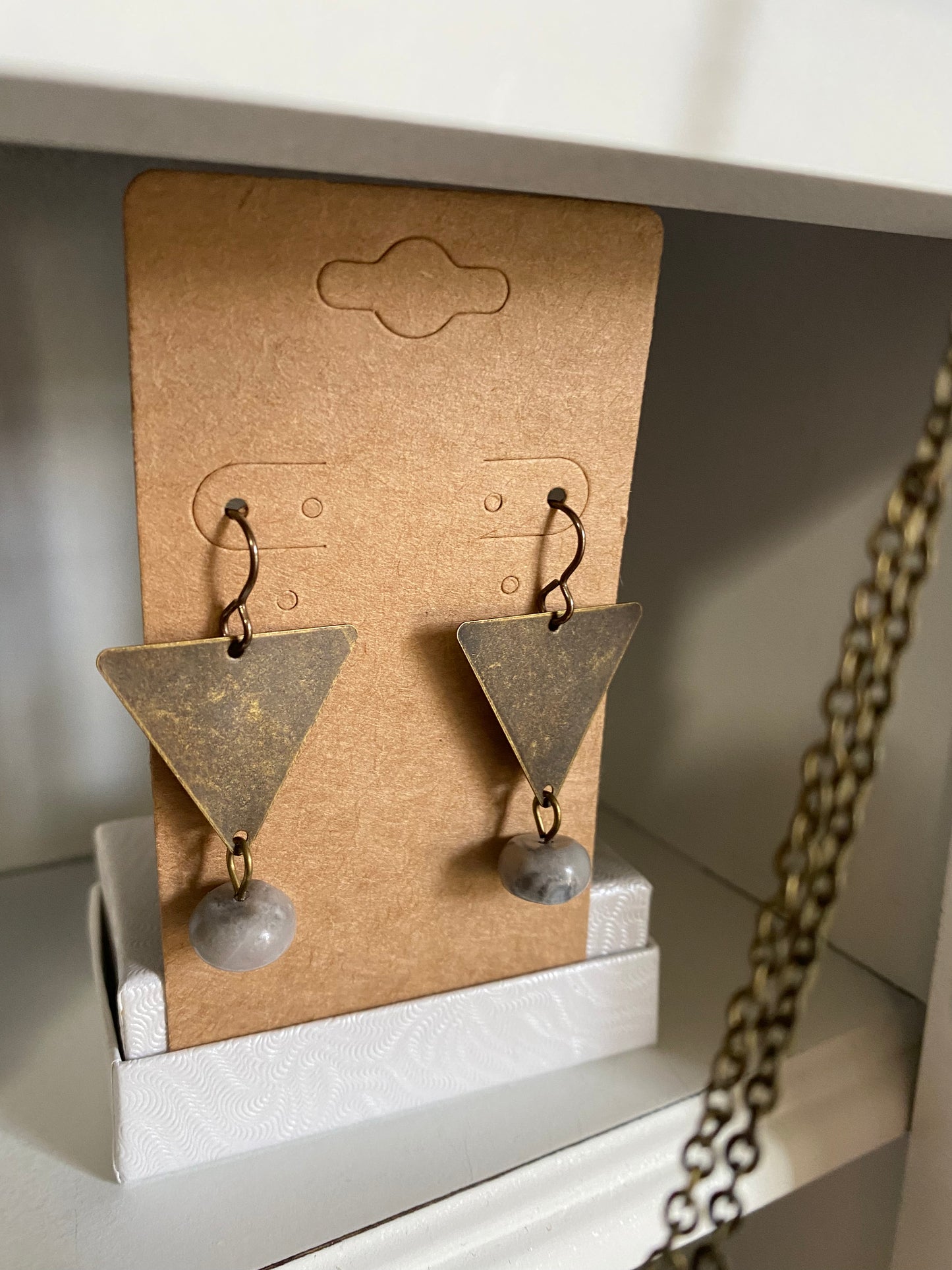 Original Autumn Rose Designs Triangle Earrings