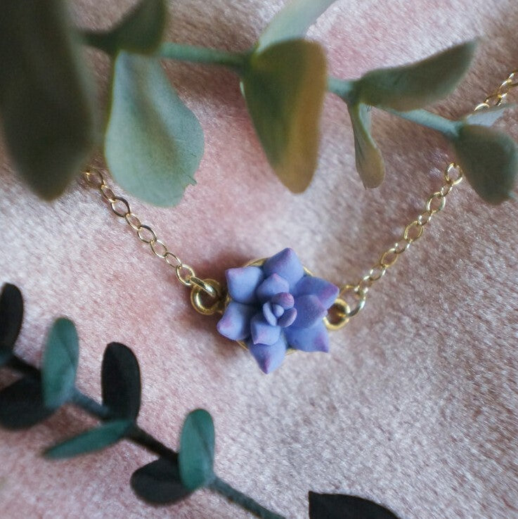 Bitty Sideways Disc Necklace by Colourful Blossom