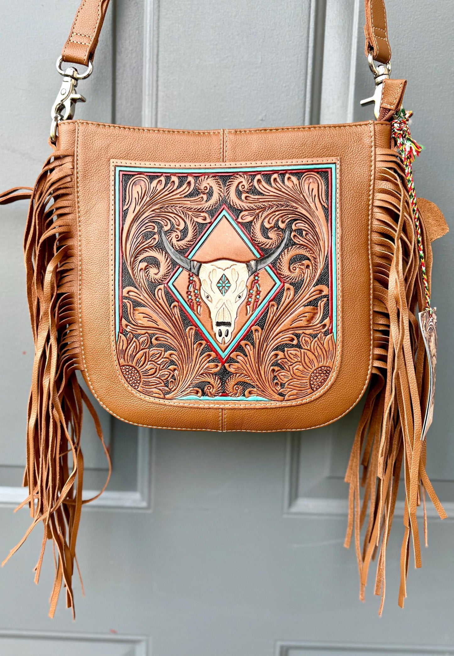 MYRA Spring Creek Hand-Tooled Bag