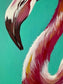 10"x20" Flamingo - Original Acrylic Painting