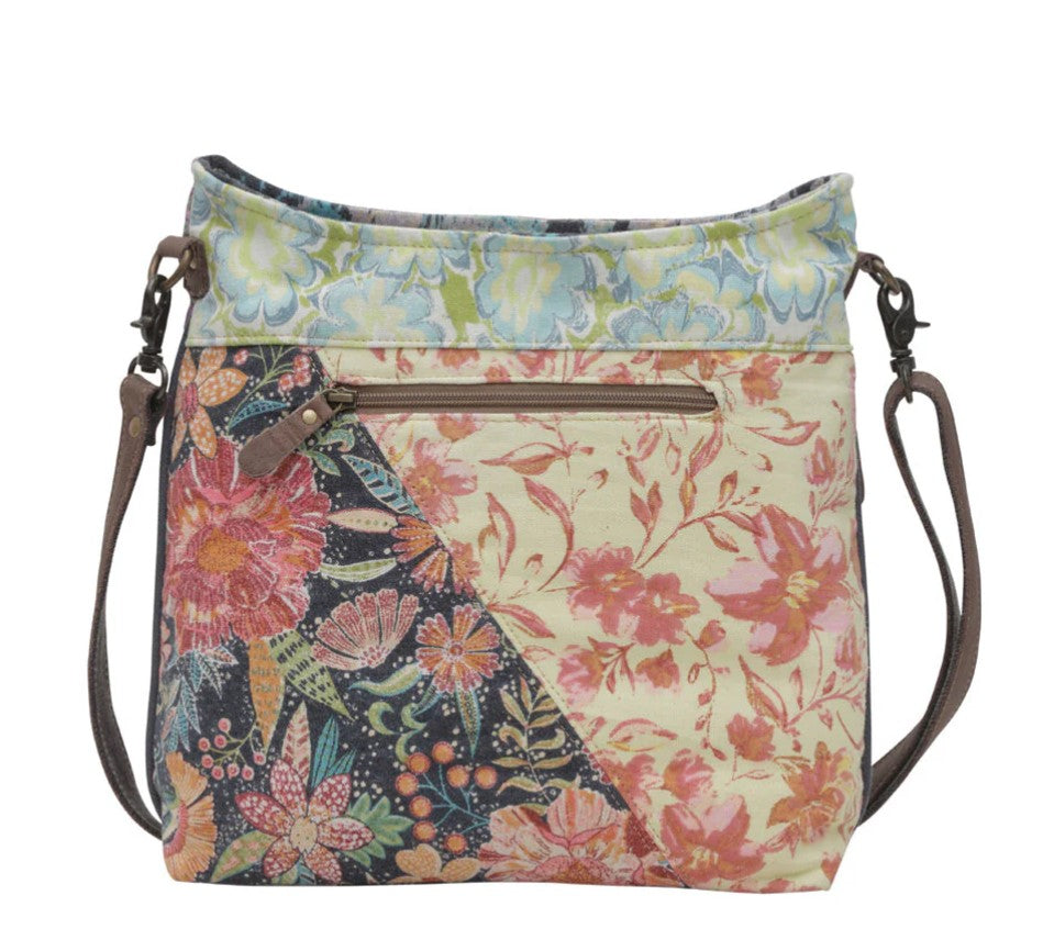 Myra Le Fleur Shoulder Bag, Vintage Inspired Quilted Handbag, Boho Crossbody
