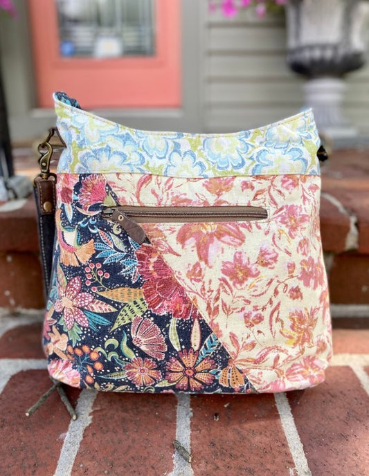 Myra Le Fleur Shoulder Bag, Vintage Inspired Quilted Handbag, Boho Crossbody