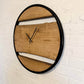Handcrafted Live Edge Ash Wood Clock