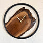 Handcrafted Live Edge Walnut Wood Clock