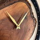 Handcrafted Live Edge Walnut Wood Clock