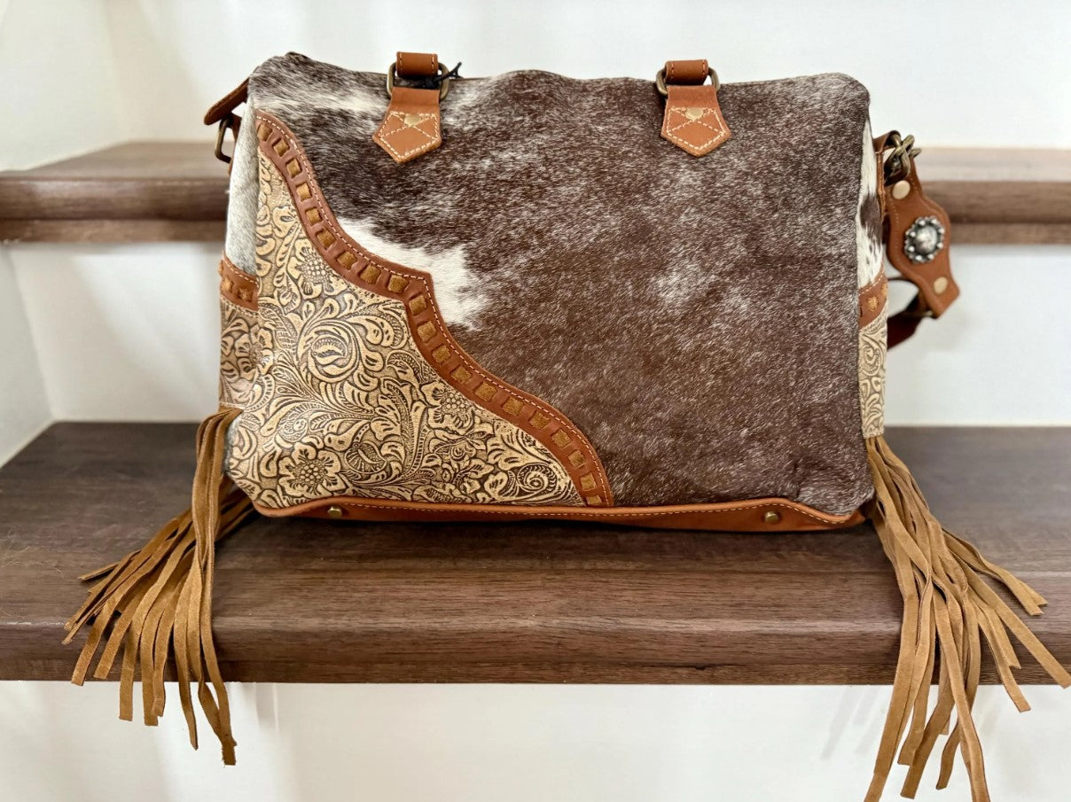 MYRA Laredo Hand-Tooled Concealed Carry Bag