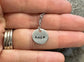 "Amen" Tiny Disc Hand Stamped Necklace