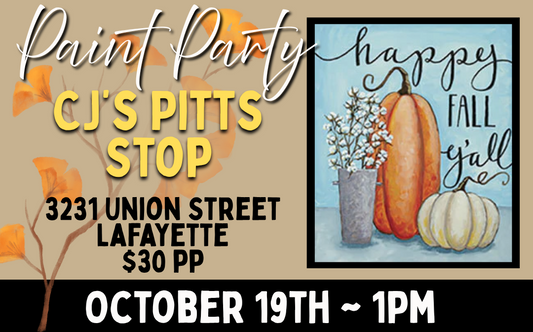 CJ's Pitts Stop Paint Party