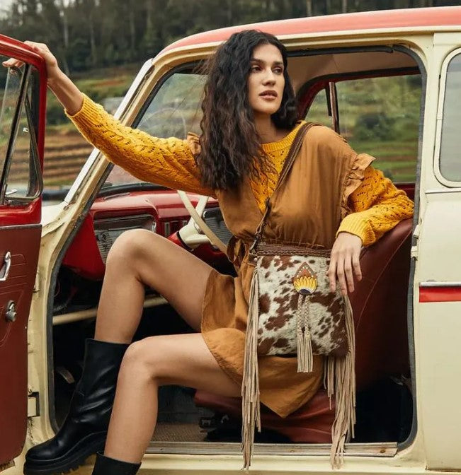 MYRA Eunoia Leather & Hairon Bag