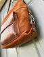Made In Italy Suede & Leather Convertible Hobo Bag