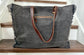 MYRA Cartwright Hand-Tooled Weekender Bag