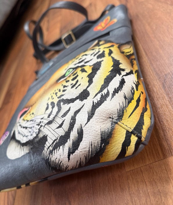 ANNA BY ANUSCHKA - Tiger & Butterfly Leather Crossbody