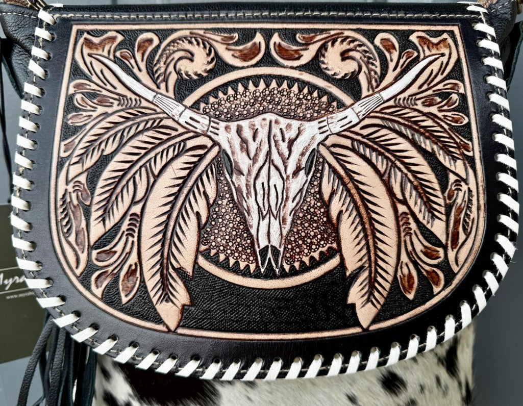 Spirit of the Herd Hand Tooled Bag