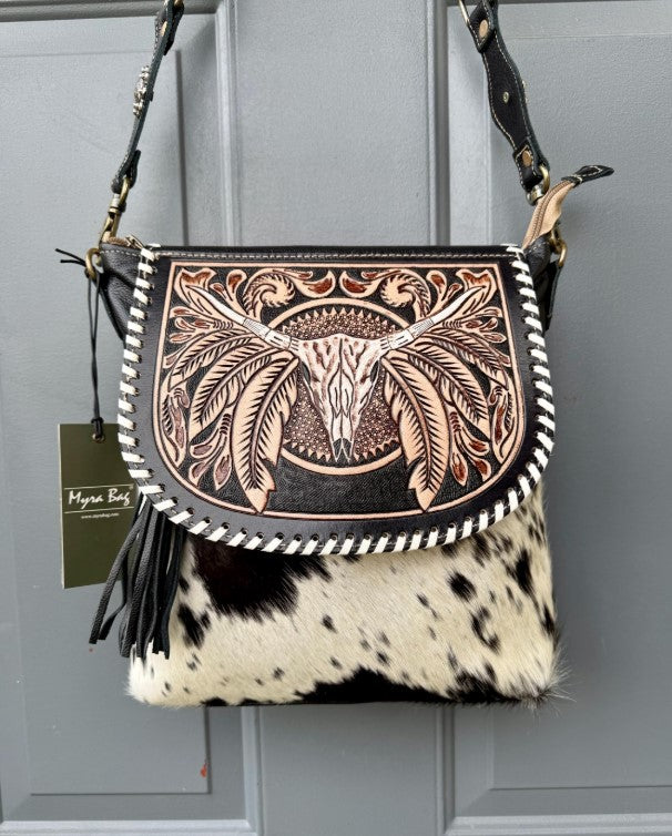 Spirit of the Herd Hand Tooled Bag
