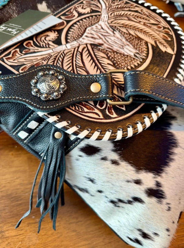 Spirit of the Herd Hand Tooled Bag