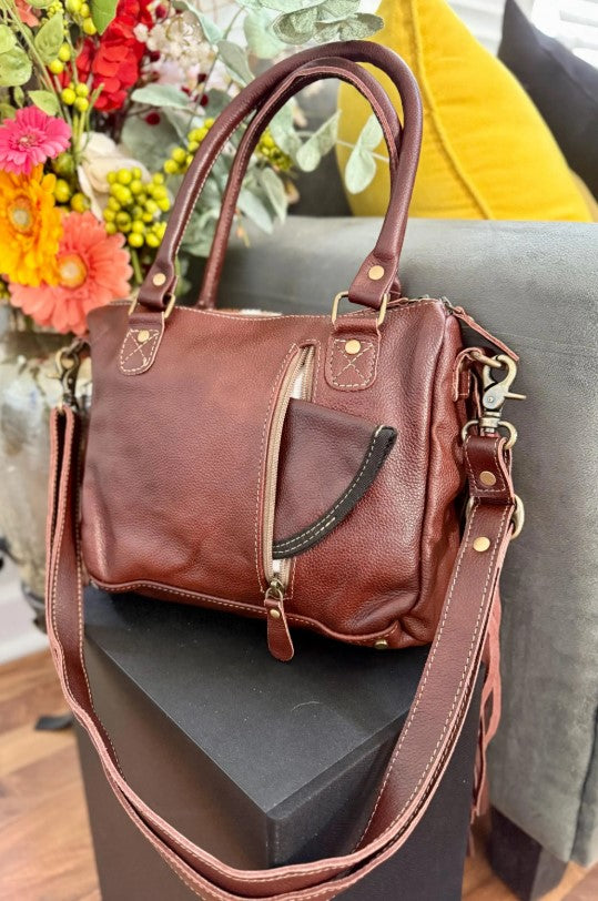 MYRA Brown freckles Concealed Carry Bag