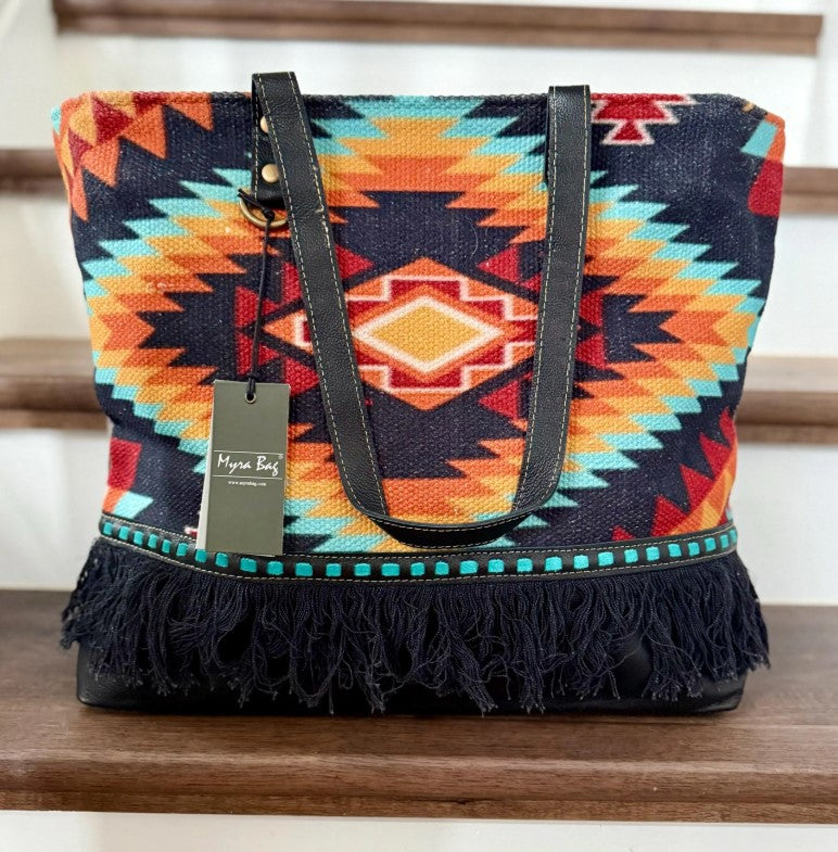 MYRA Ancestral Sun Tote Bag