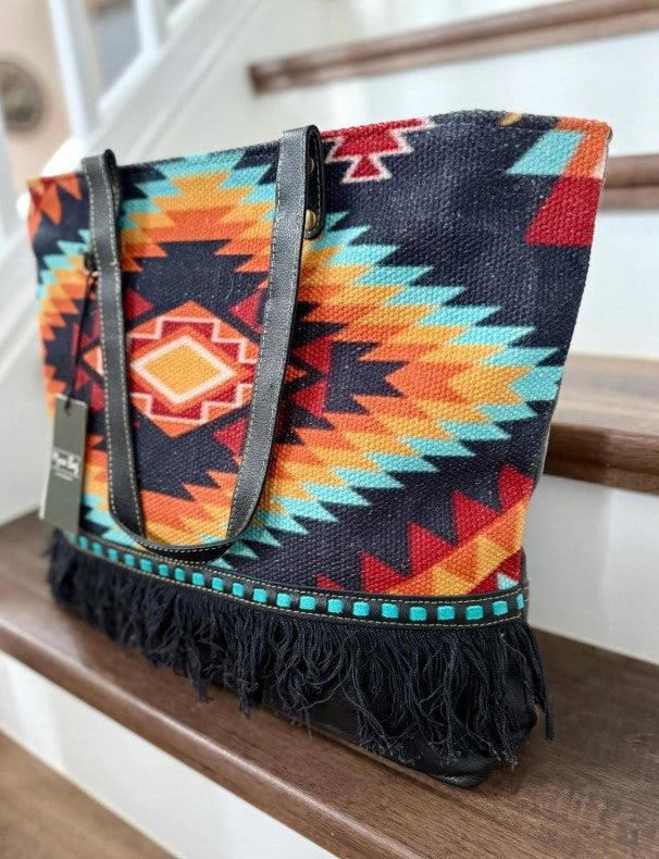 MYRA Ancestral Sun Tote Bag