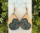 Boho Hand Painted Lightweight Maple Wood Earrings