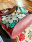 Hand Painted Florals on Brick Red Convertible Backpack