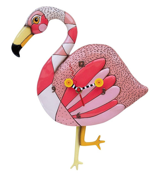 Flamingo Crazy Legs Clock