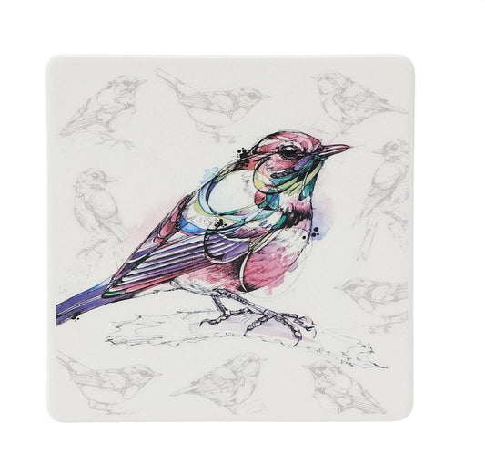 Magenta Bird Trivet ~ by Izzy and Oliver