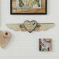 Nurture Your Soul Wood Carved Heart with Wings