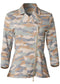 Camo Print High-Low Jacket