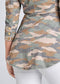 Camo Print High-Low Jacket