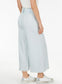 Self Belt Flare Pant in Pale Chambray or White