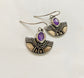 Drop Earrings with Amethyst Swarovski Crystal by Andrea Nieto Jewels