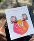 Pink Stud Silver Earrings by Andrea Nieto Jewels
